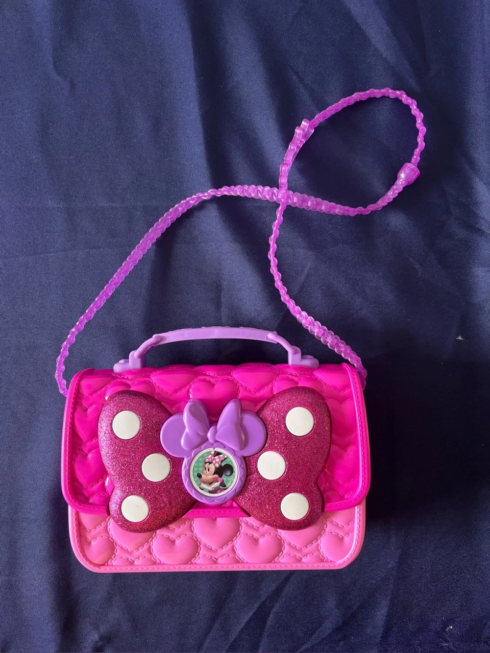 Disney Minnie Mouse Purse Playset Just Play Cell Phone Sunglasses Accessories